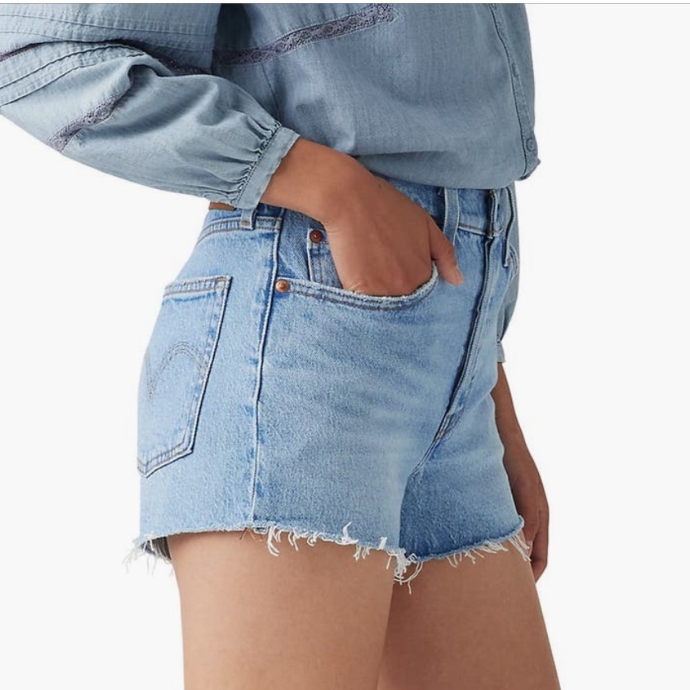 Classic Levi’s 501 Blue Denim Women's Shorts